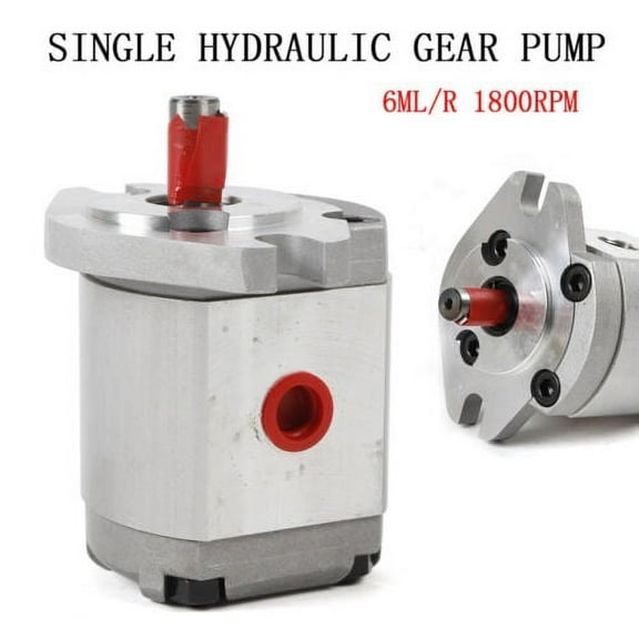 For Machinery Single Hydraulic Gear Pump Alloy Steel SAE Flat Key 6ML/R 21MPa