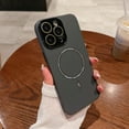 thumbnail image 1 of For Magsafe Magnetic Wireless Charging Case for iPhone 15 14 Plus 13 12 11 Pro Max Acrylic Camera Len Protection Plastic Cover (Dark Grey,For iPhone 15 Plus), 1 of 7
