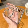 thumbnail image 1 of For Magsafe Plating Clear Magnetic Wireless Charge Case For Samsung Galaxy S22 S21 S20 FE S23 Note 20 Ultra Plus Soft TPU Cover, 1 of 7