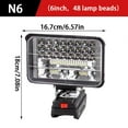 thumbnail image 1 of For Makita 18V Li-ion Battery LED Work Light 3/4 Inch Flashlight Portable Emergency Flood Lamp Camping Lamp, 1 of 11
