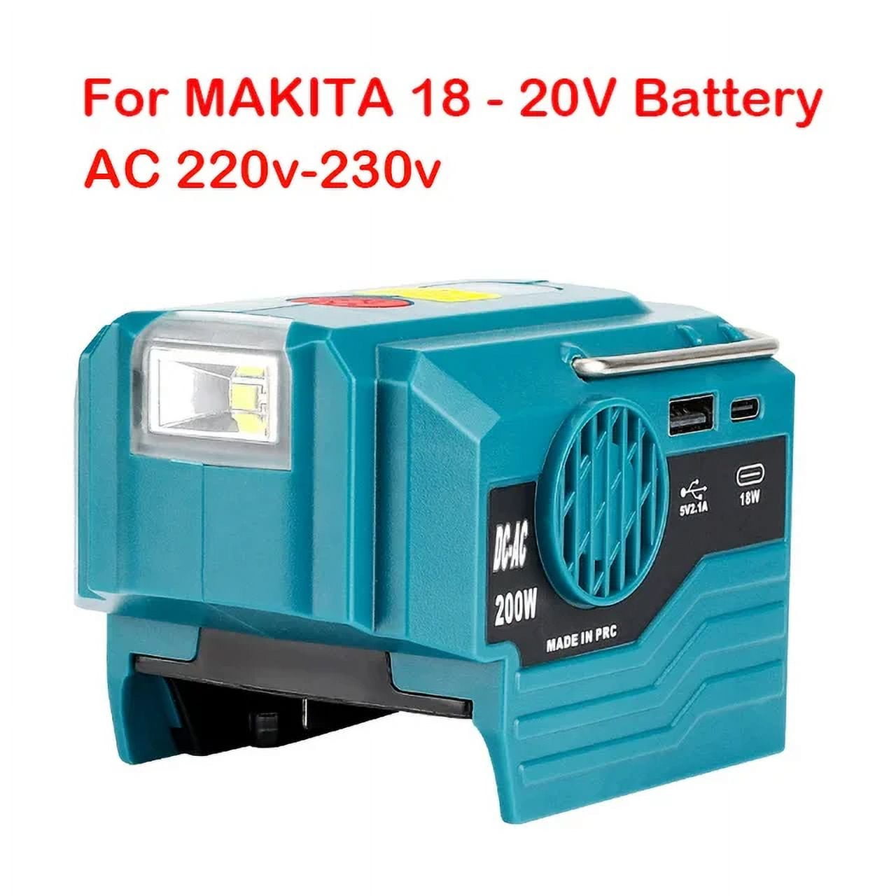 For Makita/Bosch/Dewalt/Milwaukee 18V Battery Outdoor Portable Inverter ...