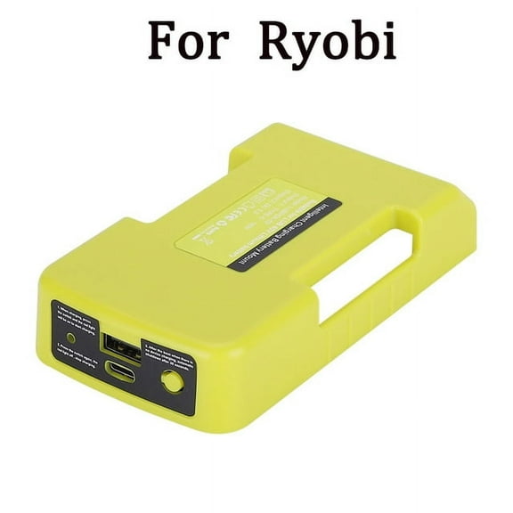 For Makita/Ryobi/Greenworks 40V Li-ion Battery USB Charger Adapter With Type-C Charging Interface Battery Holder Storage Rack