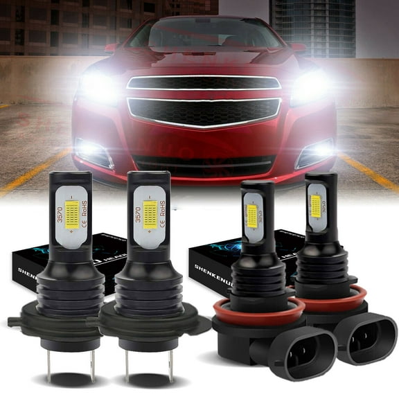 For Malibu LT LTZ Eco 2013-2015 Headlights H7 H11 High/Low Beam Kit 6000K White