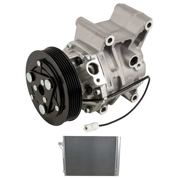 For Mazda 2 2013 2014 AC Compressor w/ A/C Condenser & Drier - BuyAutoParts