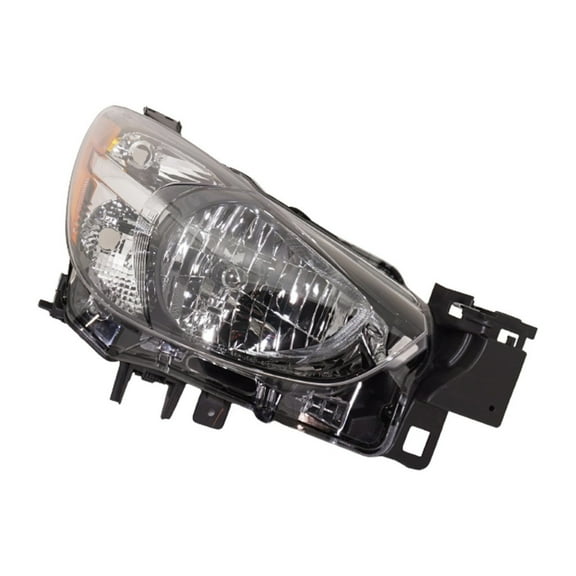 For Mazda 2 2016 Headlight Unit Passenger Side | Clear Lens | Black | Replacement For MA2519171