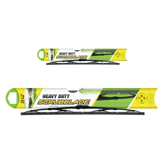 For Mazda 2 Nissan Versa Chevrolet Spark Scrubblade Platinum Wiper Blade Set - BuyAutoParts