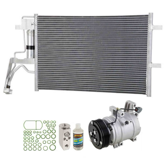 For Mazda 3 2007 2008 2009 A/C Kit w/ AC Compressor Condenser & Drier - BuyAutoParts