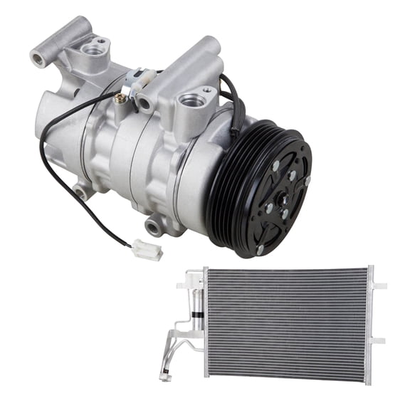 For Mazda 3 2007 2008 2009 AC Compressor w/ A/C Condenser & Drier - BuyAutoParts
