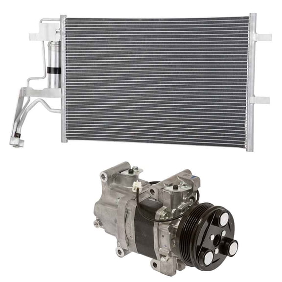 For Mazda 3 2007 2008 2009 OEM AC Compressor w/ A/C Condenser & Drier - BuyAutoParts