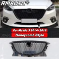 thumbnail image 1 of For Mazda 3 Axela 2014-2016 Front Bumper Grille Racing Grill Honeycomb Diamond Style For Mazda 3 Axela Car Accessories Body Kit, 1 of 6