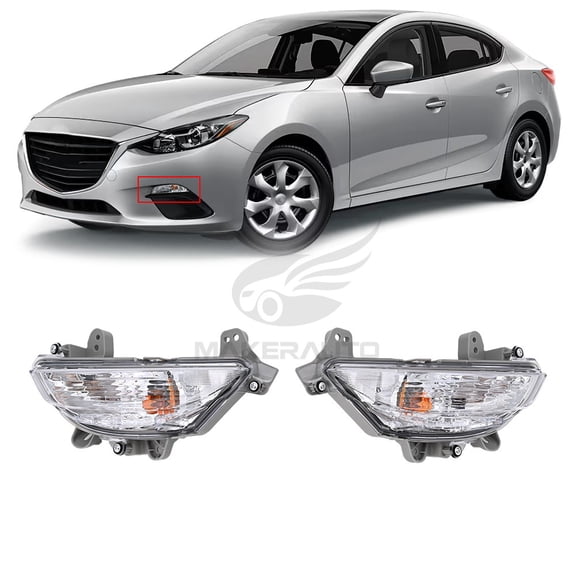 For Mazda 3 Sport 2014-2016 2pcs LED Turn Signal Fog Lights