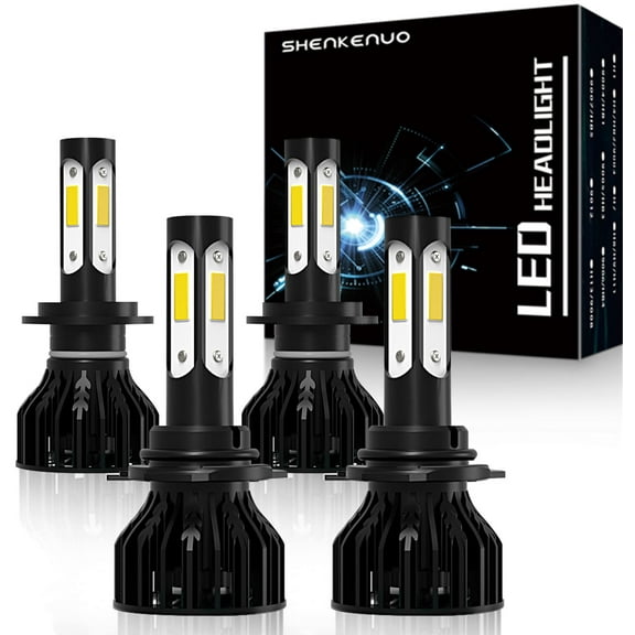 For Mazda 5 2006-2010 Headlights,9005+H7 LED High/Low Beam 4pc