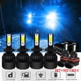 thumbnail image 1 of For Mazda 6 2011 2012 2013 Headlights,H7 High and Low Beam Bulbs H11 Fog light 8000K Blue 6pcs, 1 of 9