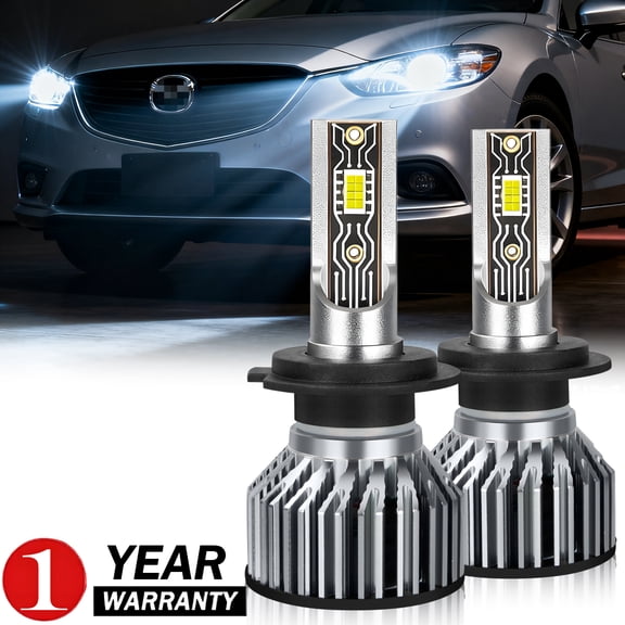 For Mazda 6 2011-2013 LED Headlights, Super Bright White, Low Beam, Plug & Play, 2-Pack