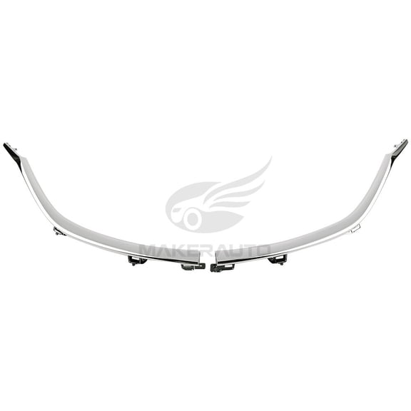 Front Bumper Molding Chrome Trim Fits For Mazda 6 2014-2017 Left & Right Side 2PCS