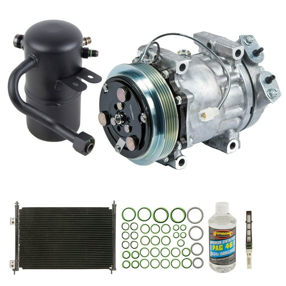 For Mazda 626 1998 1999 2000 2001 2002 OEM AC Compressor w/ Condenser Drier - BuyAutoParts