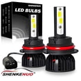 thumbnail image 1 of For Mazda B2300 B2500 B3000 B4000 1994-2010 9007 LED Headlight High Low Beam Bulbs 6000K White 2x, 1 of 12