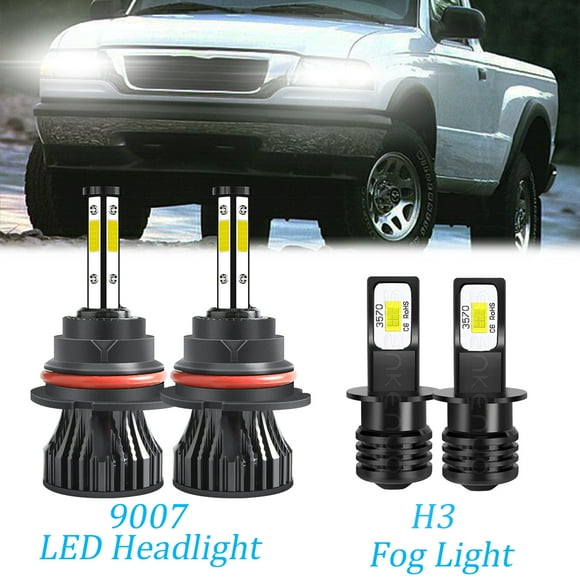 For Mazda B3000 B4000 1995-1999 LED Headlight High / Low Fog Light Bulbs White