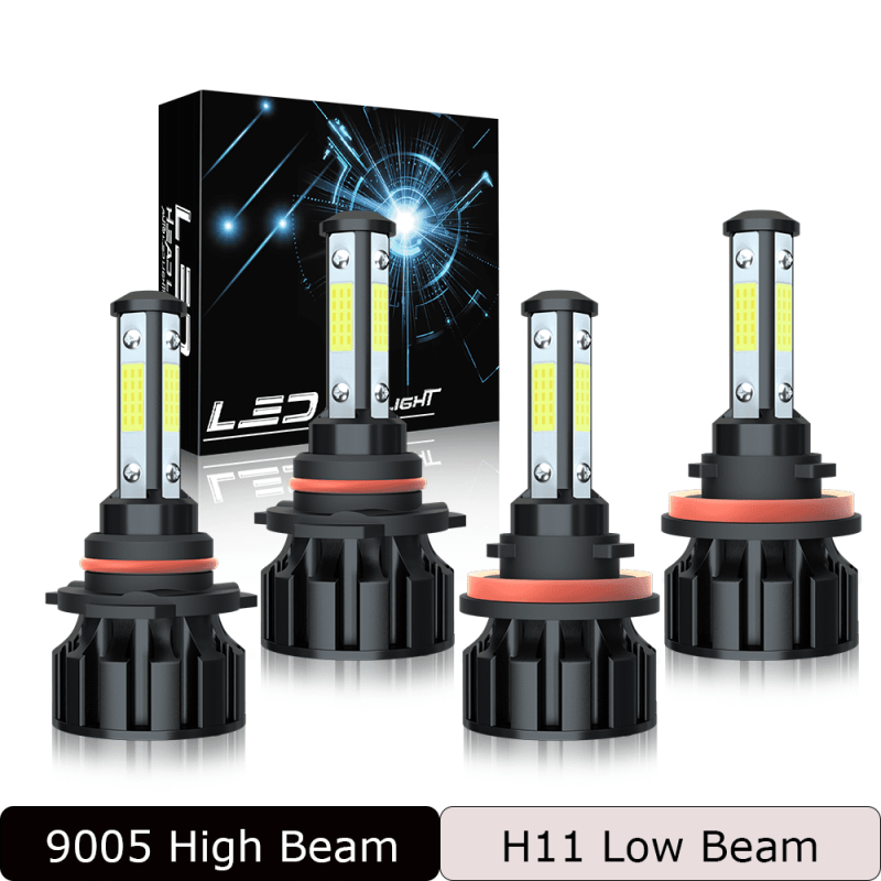 For Mazda CX-5 2013-2016 LED Headlight Combo 9005 High Beam + H11 Low Beam Kits 4Pcs 6000K White
