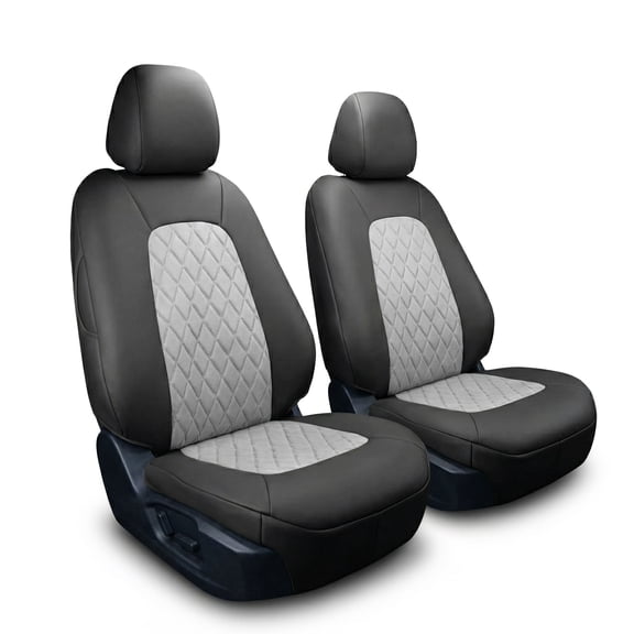 For Mazda CX-5 2017-2025 FH Group Neoprene Custom Fit Car Seat Covers - 2 Front Seats Gray/Black