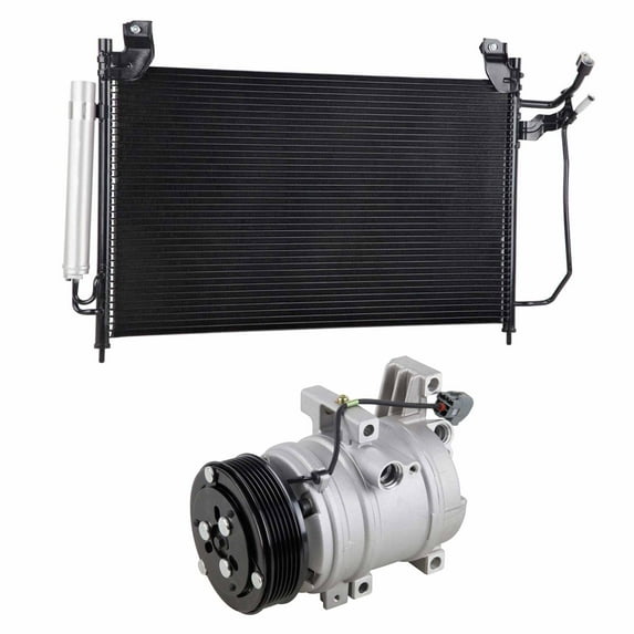For Mazda CX-7 2007 2008 2009 A/C Kit w/ AC Compressor Condenser & Drier - BuyAutoParts