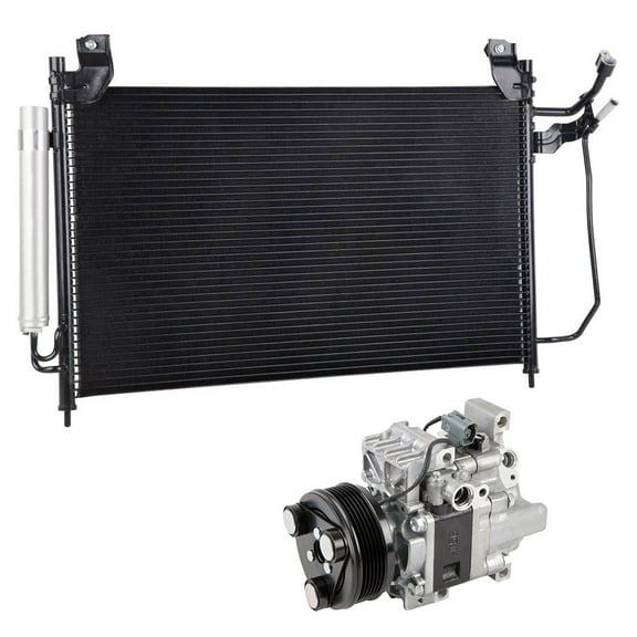 For Mazda CX-7 2007 2008 2009 AC Compressor w/ A/C Condenser & Drier - BuyAutoParts