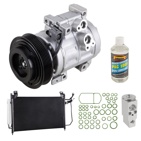 For Mazda CX-7 2009 2010 2011 2012 OEM AC Compressor w/ Condenser Drier - BuyAutoParts