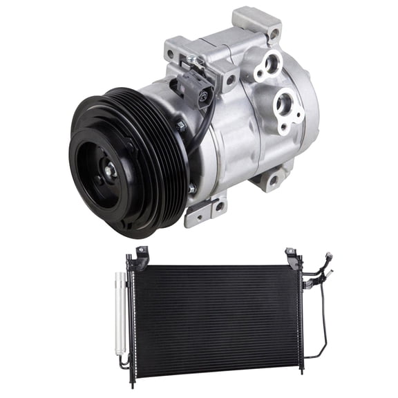 For Mazda CX-7 2009-2012 OEM AC Compressor w/ A/C Condenser & Drier - BuyAutoParts