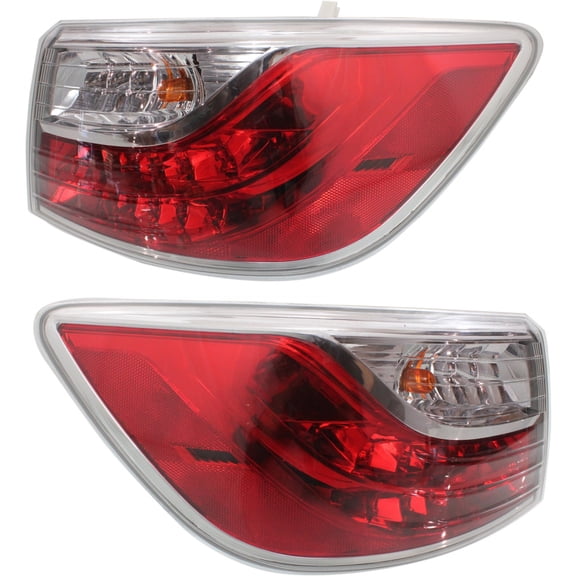 For Mazda CX-9 Outer Tail Light 2010 2011 2012 Driver and Passenger Side | Pair | LED | For MA2804110 | TE69-51-160E