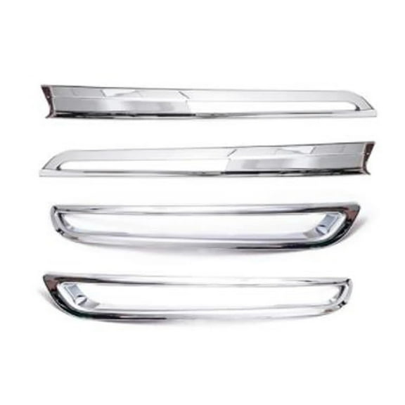 For Mazda CX30 CX-30 2020 2021 Front&Rear Fog Light Cover Trim Sticker Rear Bumper Fog Lamp Frame (Chrome)