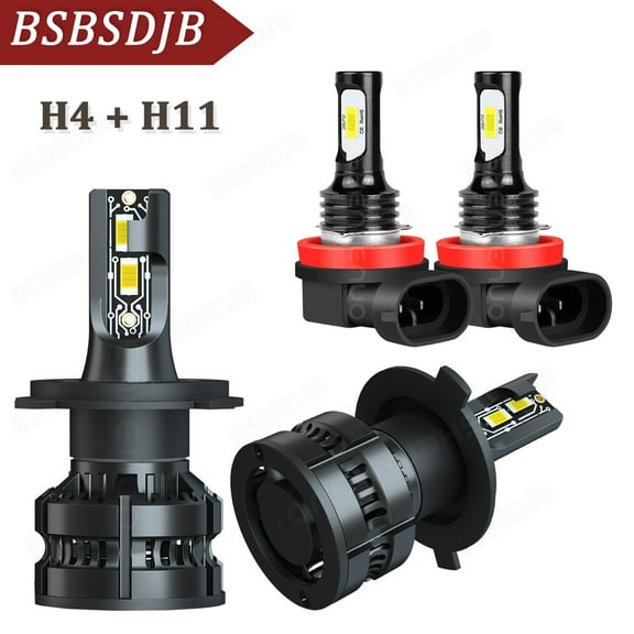 For Mazda MPV 2004 2005 2006 White LED High Low Beam Headlight+Fog Light Bulbs