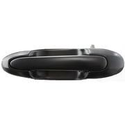 Black Smooth Front Passenger Side Exterior Door Handle For Mazda (Right, Outside) - Aftermarket Replacement