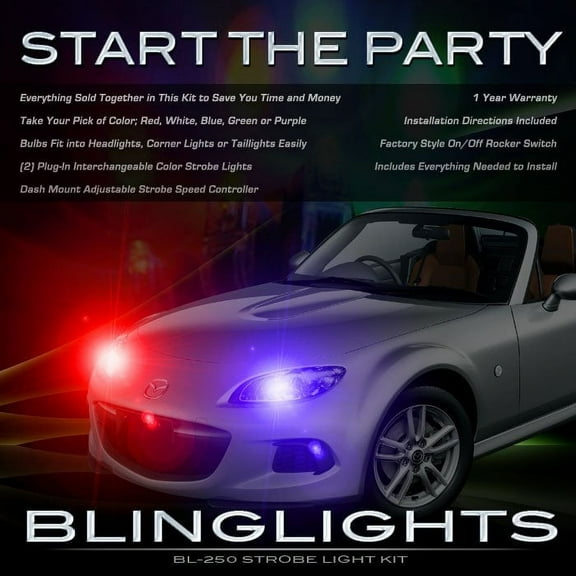 For Mazda Miata MX-5 Headlamps Headlights Strobe Light Kit