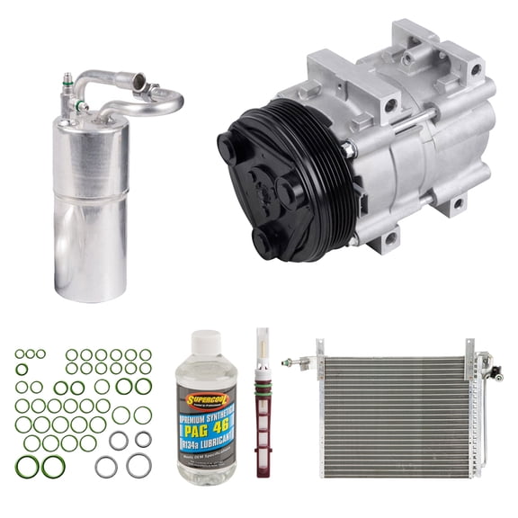 For Mazda Navajo 1991 1992 1993 OEM AC Compressor w/ Condenser Drier - BuyAutoParts