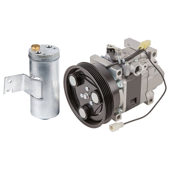 For Mazda Protege 1.8L 5-Groove 1999 2000 AC Compressor w/ A/C Drier - BuyAutoParts