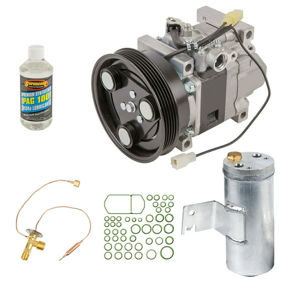 For Mazda Protege 1999 2000 AC Compressor w/ A/C Repair Kit - BuyAutoParts