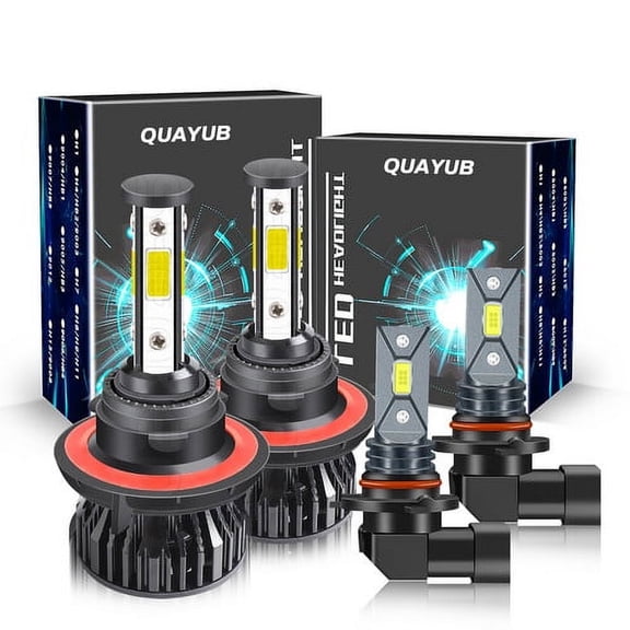 For Mazda Tribute 2008-2011 6000K LED Headlight Hi/Lo + Fog Light Bulbs Combo 4x