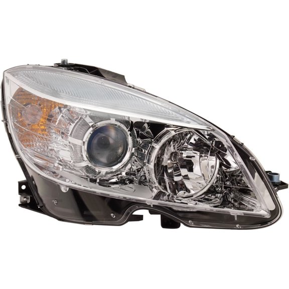 For Mercedes-Benz C-Class 2008 Headlight Assembly Chrome Passenger Side CAPA Certified MB2503163C