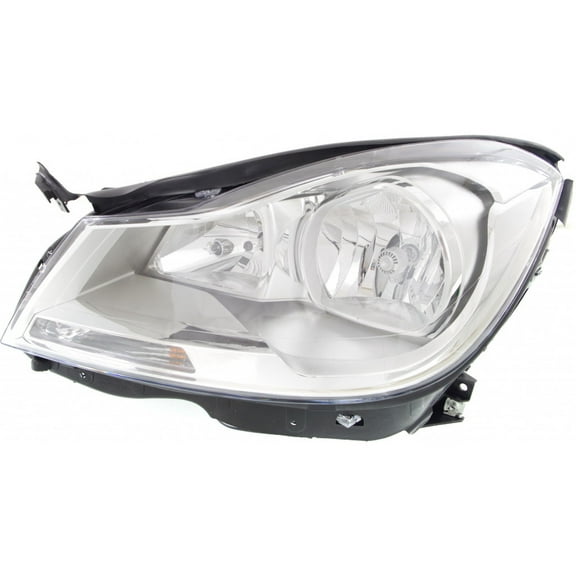 For Mercedes-Benz C-Class Sedan 2012 2013 2014 Headlight Assembly Chrome Driver Side CAPA Certified MB2502187C