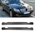 thumbnail image 1 of For Mercedes-Benz C-Class W204 2008-2013 C250 300 350 Side Skirt Rocker Molding, 1 of 5