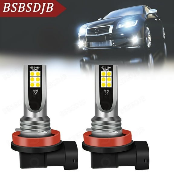 For Mercedes Benz C300 350 2008-2010 6000K White H11 H8 LED Fog Light Bulbs