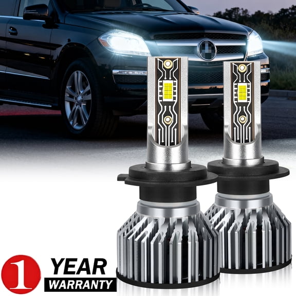 For Mercedes-Benz GL350/GL450/GL550 LED Headlights, Super Bright, High/Low Beam, Plug & Play, 2-Pack