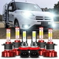 thumbnail image 1 of For Mercedes Benz GL450 2007-2012 E320 2008-2009 LED Headlight + Fog Light Bulbs, 1 of 12