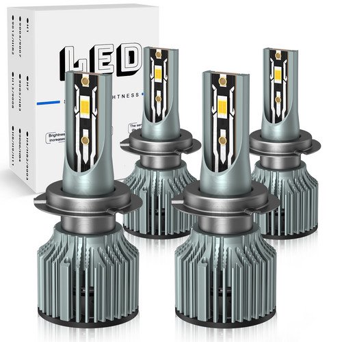 For Mercedes-Benz GL450 2008-2016 4pcs Bright H7 LED Headlight High Low Beam Bulbs White