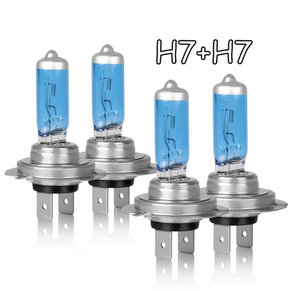For Mercedes-Benz GL550 2008-2016 - 4x H7 Halogen Headlight High Low Beam Bulbs Kit 4200K Warm White