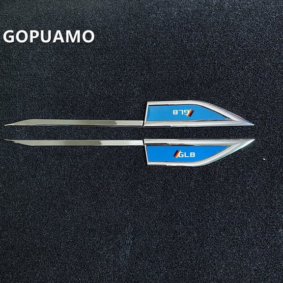 For Mercedes Benz GLB Car Metal Sticker Fender Modifications Laser Emblem Car Styling Exterior Accessories 1 Pair