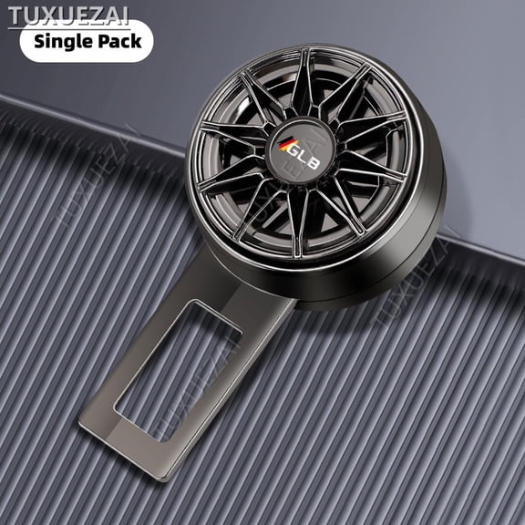 For Mercedes Benz GLB Car Safety Belt Extension Plug Buckle Aluminum Alloy Seatbelt Clip Adjustable Extender Car Accessories