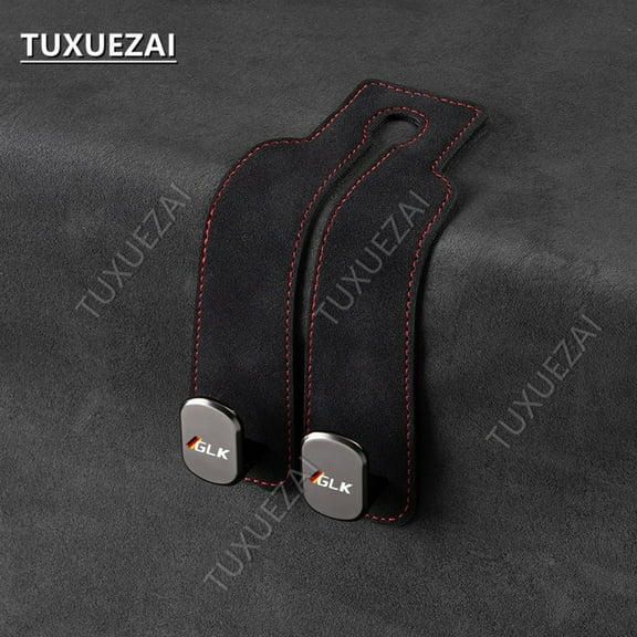 For Mercedes Benz GLK 2 in 1 Car Rear Seat Back Hooks Handbag Clip Universal Double Hooks Holder Storage Car Interior Accessories