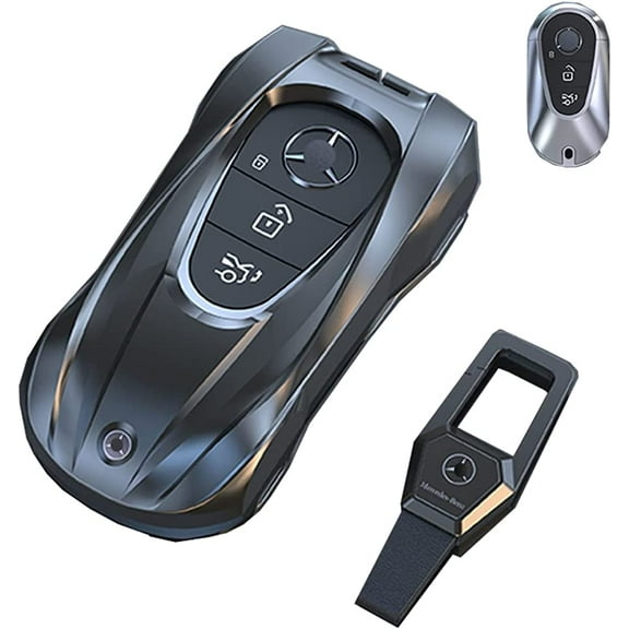 For Mercedes Benz Key Fob Cover,Compatible with 2020-2022 New Mercedes Benz S-Class G-Class E-Class with Keychain