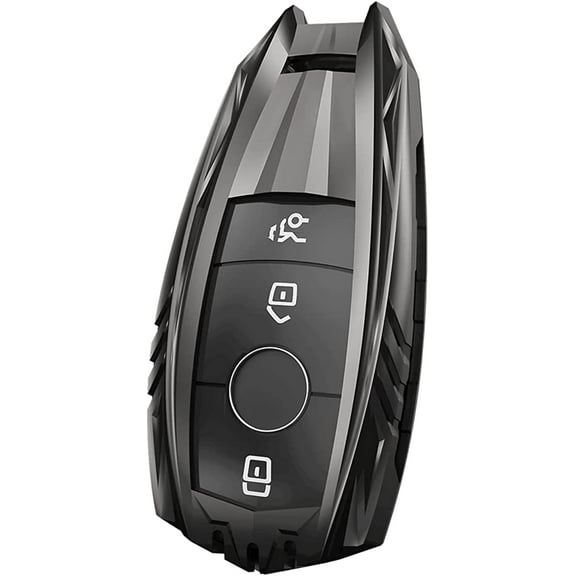 For Mercedes Benz Key Fob Cover ,Metal Key Case for 2019-2021 A-Class C-Class G-Class 2017-2020 E-Class S-Class with Keychain